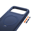 Custodia Tech-Protect MagAir Stand MagSafe CC per Apple iPhone 17 Pro / 18 Pro, Matte Deep Blue