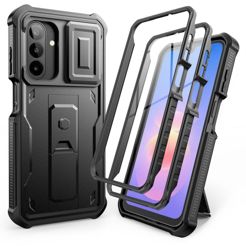 Custodia rugged Tech-Protect Kevlar Cam+ 2-Set per Samsung Galaxy A17 / A18 4G / 5G, nera