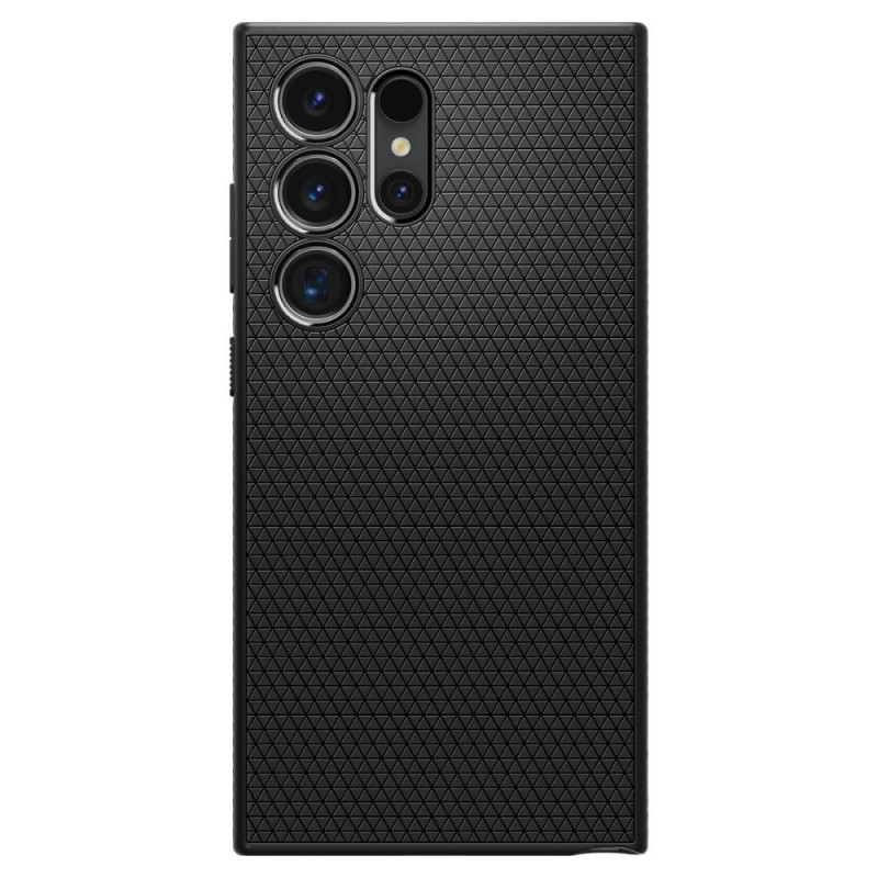 Custodia Spigen Liquid Air per Samsung Galaxy S24 Ultra, nero opaco