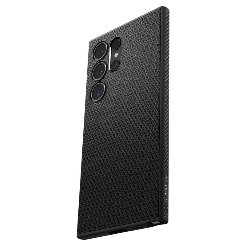 Custodia Spigen Liquid Air per Samsung Galaxy S24 Ultra, nero opaco