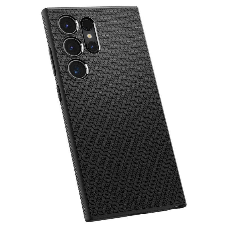 Custodia Spigen Liquid Air per Samsung Galaxy S24 Ultra, nero opaco