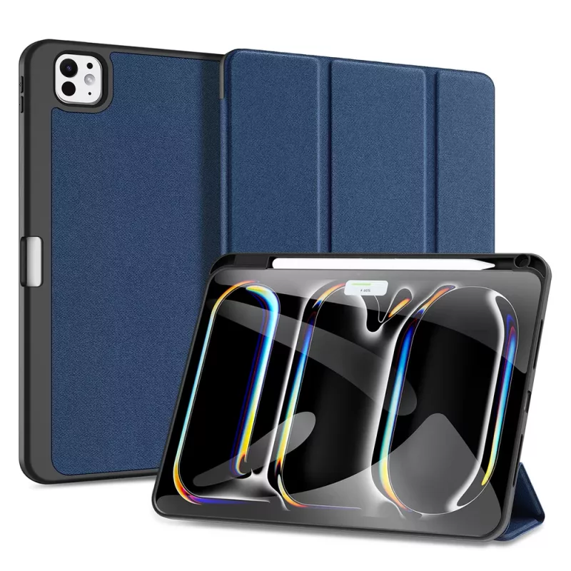 Custodia Domo Dux Ducis con patta e smart sleep per Xiaomi Pad 6 / 6 Pro, blu