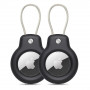 Custodia Rough Vein Tech-Protect per Apple AirTag, nera (2 pz)