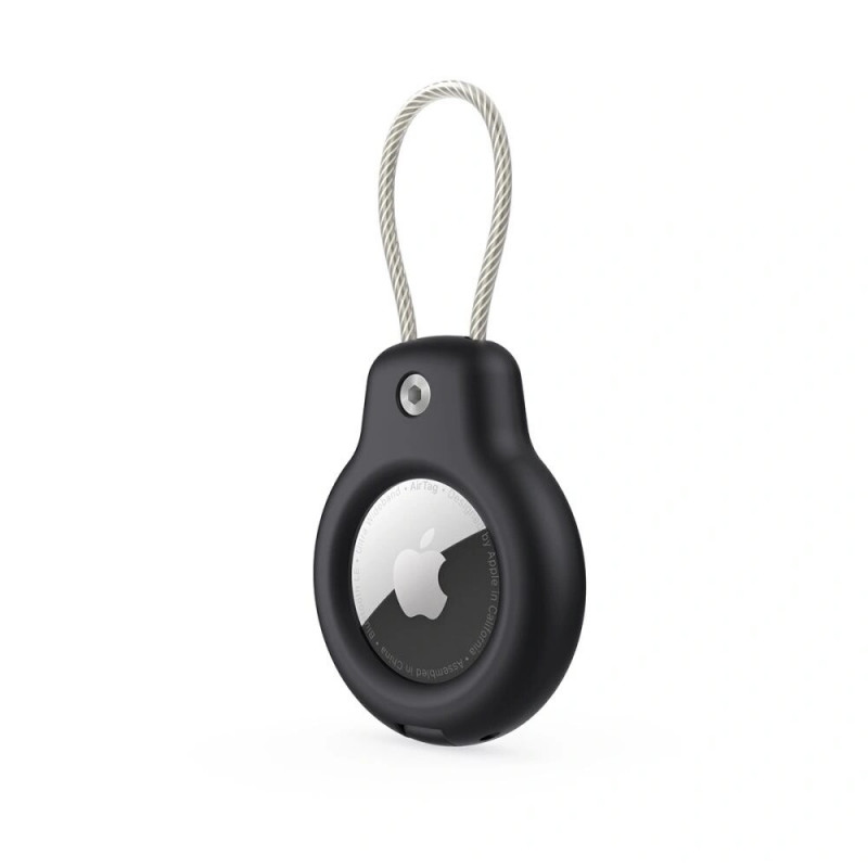 Custodia Rough Vein Tech-Protect per Apple AirTag, nera (2 pz)
