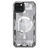 Custodia Spigen Ultra Hybrid Mag con MagSafe per Apple iPhone 15 Plus / 14 Plus, Zero One, bianca