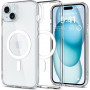 Custodia Spigen Ultra Hybrid Mag con MagSafe per Apple iPhone 15, bianca
