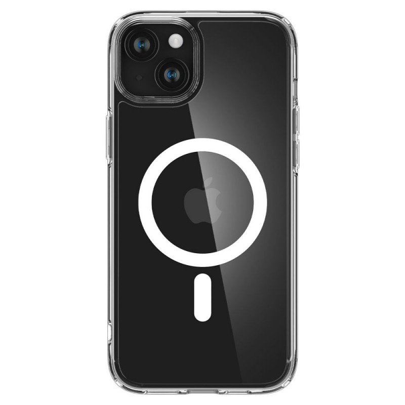 Custodia Spigen Ultra Hybrid Mag con MagSafe per Apple iPhone 15, bianca
