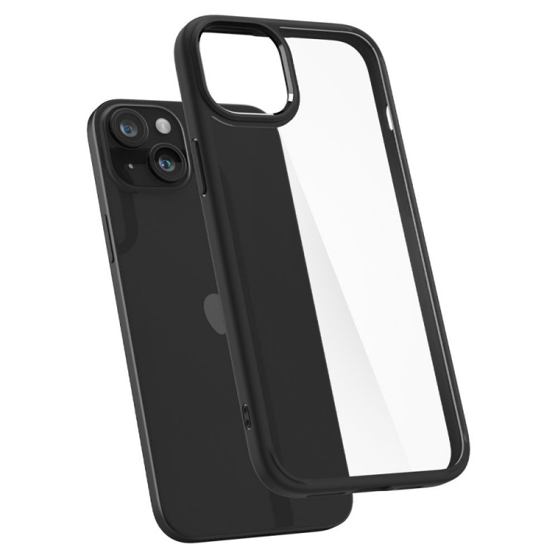 Custodia Spigen Ultra Hybrid per Apple iPhone 15, nero opaco