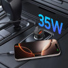 Caricabatterie da auto Tech-Protect CC02 a 2 porte USB-A / USB-C, PD 35W / QC 3.0, nero (THP4079)