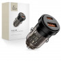 Caricabatterie da auto Tech-Protect CC03 a 2 porte USB-A / USB-C, PD 30W / QC 3.0, nero