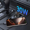 Caricabatterie da auto Tech-Protect CC03 a 2 porte USB-A / USB-C, PD 30W / QC 3.0, nero