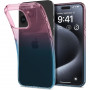 Custodia Liquid Crystal Spigen per Apple iPhone 15 Pro, rosa gradazione