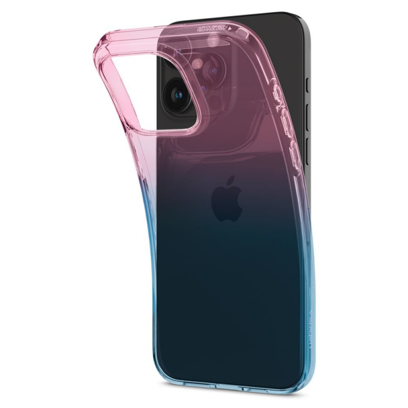 Custodia Liquid Crystal Spigen per Apple iPhone 15 Pro, rosa gradazione