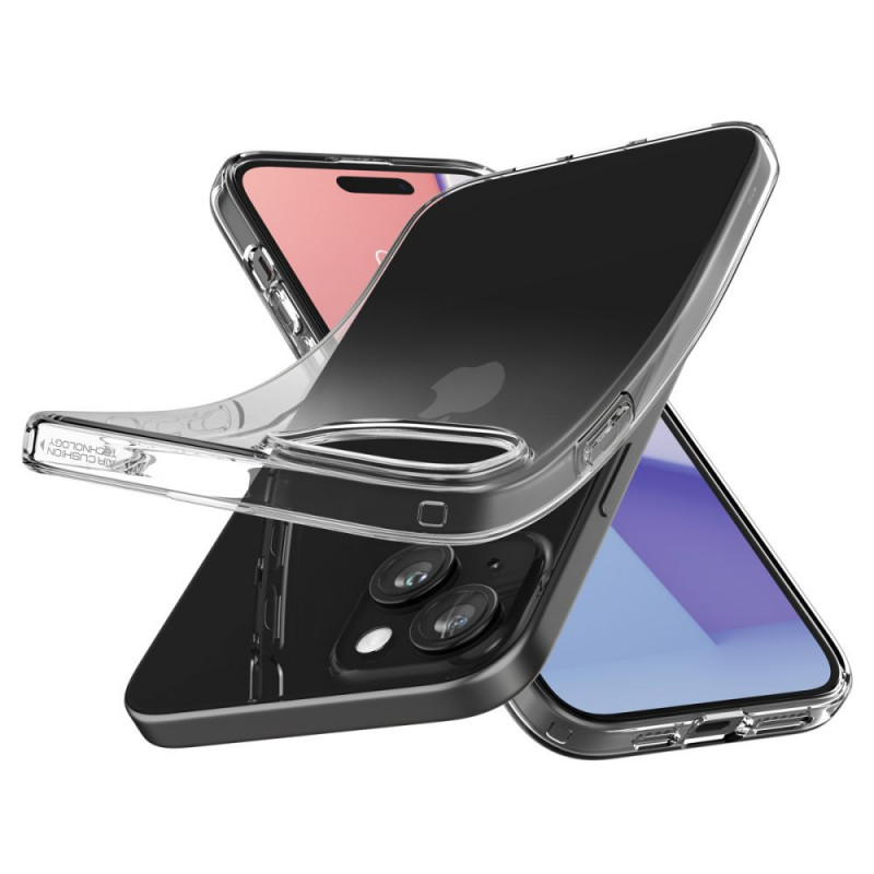 Custodia Spigen Liquid Crystal per Apple iPhone 15 Plus / 14 Plus, trasparente cristallo