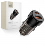 Caricabatterie da auto Tech-Protect CC03 a 2 porte USB-A / USB-C, PD 75W, nero