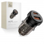 Caricabatterie da auto Tech-Protect CC03 a 2 porte USB-A / USB-C, PD 45W / QC 3.0, nero