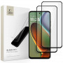 Tech-Protect Glass Fit+ Vetro temperato per Motorola Moto G15 / G15 Power / G05 / E15, nero (2 pz)