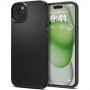 Custodia Thin Fit Spigen per Apple iPhone 15 Plus / 14 Plus, nera