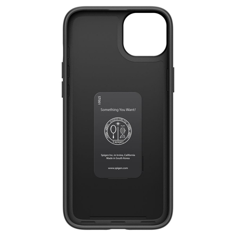 Custodia Thin Fit Spigen per Apple iPhone 15 Plus / 14 Plus, nera