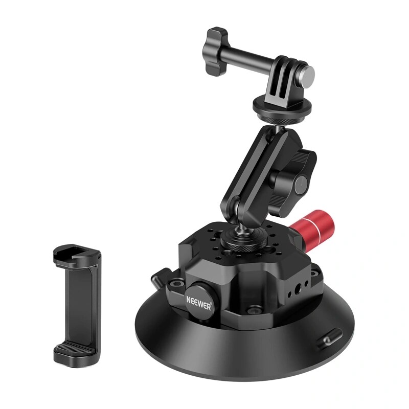 Supporto a ventosa Neewer CA105 per fotocamera o telefono, 11,4 cm (10104419EU)