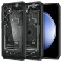Custodia Ultra Hybrid Spigen per Samsung Galaxy S23 FE, Zero One, grigio scuro