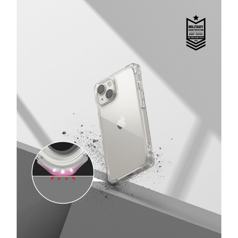 Custodia bumper Ringke Fusion per Apple iPhone 14 Plus / 15 Plus, trasparente