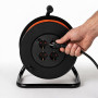Prolunga a tamburo Extralink Powerlink, 30 m, 4 prese, con messa a terra