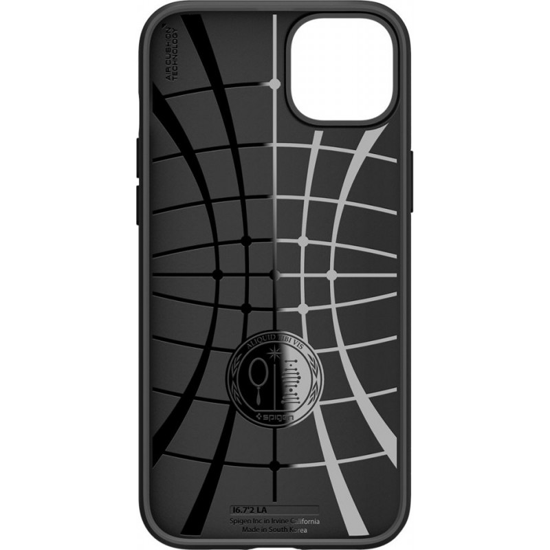Custodia Spigen Liquid Air (ACS05037) per Apple iPhone 14, nero opaco