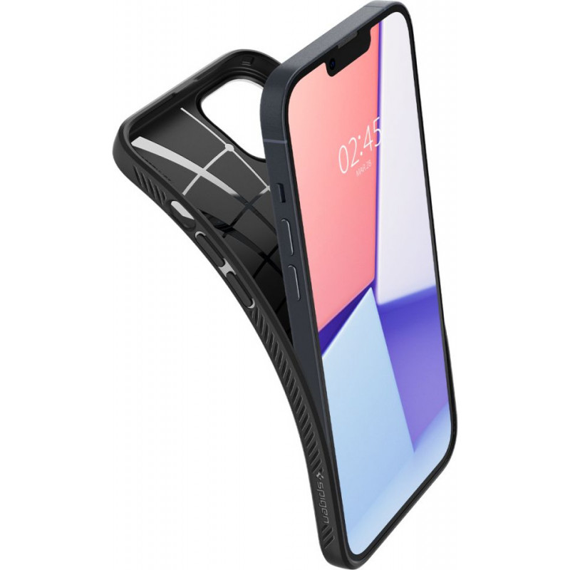 Custodia Spigen Liquid Air (ACS05037) per Apple iPhone 14, nero opaco