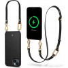 Custodia MagSafe Spigen Cyrill Classic Charm Mag (ACS04948) con cinturino per Apple iPhone 14 Plus / 15 Plus, nera