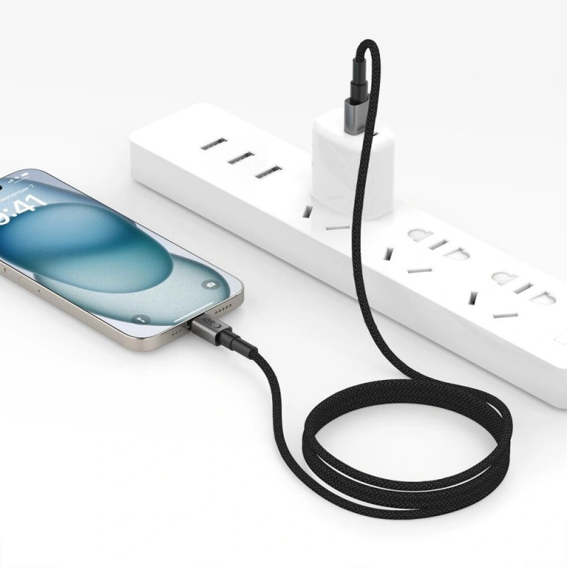 Cavo USB-A / Lightning Tech-Protect Ultraboost DNA, 12W, 2.4A, 25 cm, grigio ferro