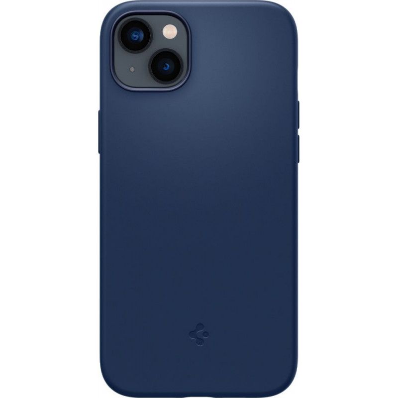 Custodia MagSafe Spigen Silicone Fit Mag (ACS04921) per Apple iPhone 14 Plus / 15 Plus, blu navy