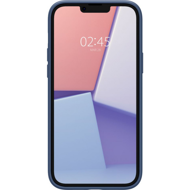 Custodia MagSafe Spigen Silicone Fit Mag (ACS04921) per Apple iPhone 14 Plus / 15 Plus, blu navy