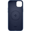 Custodia MagSafe Spigen Silicone Fit Mag (ACS04921) per Apple iPhone 14 Plus / 15 Plus, blu navy