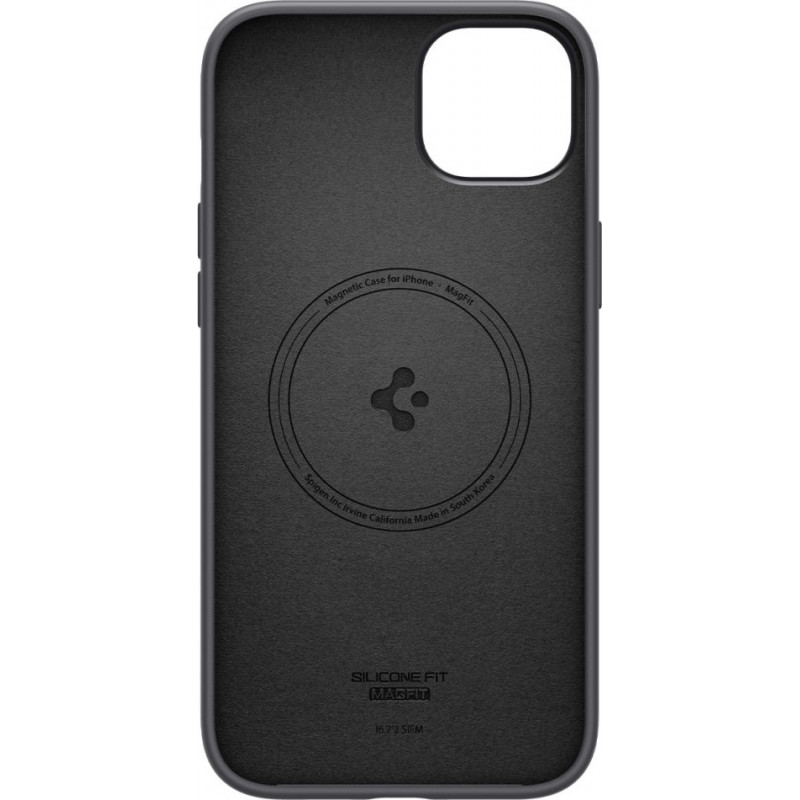 Custodia MagSafe Spigen Silicone Fit Mag (ACS04920) per Apple iPhone 14 Plus / 15 Plus, nera