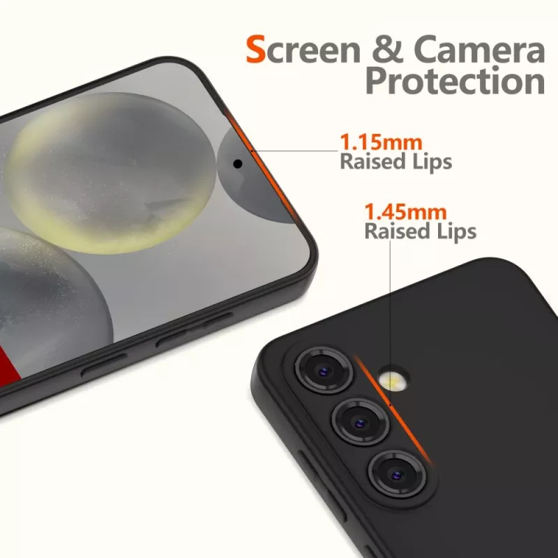 Custodia in silicone Tech-Protect Icon per Samsung Galaxy A56 5G, nera