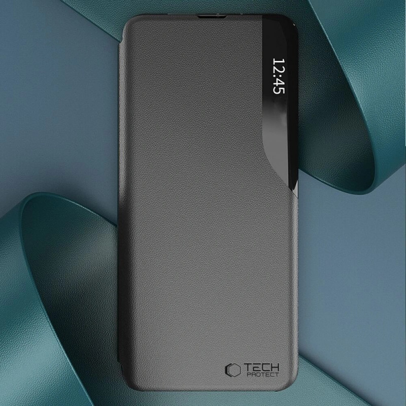 Custodia Smart View Tech-Protect per Xiaomi Redmi 12, nera
