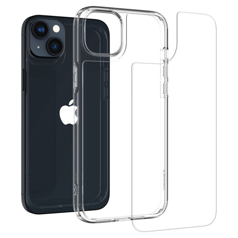 Custodia Spigen Quartz Hybrid (ACS04906) per Apple iPhone 14 Plus / 15 Plus, trasparente cristallo