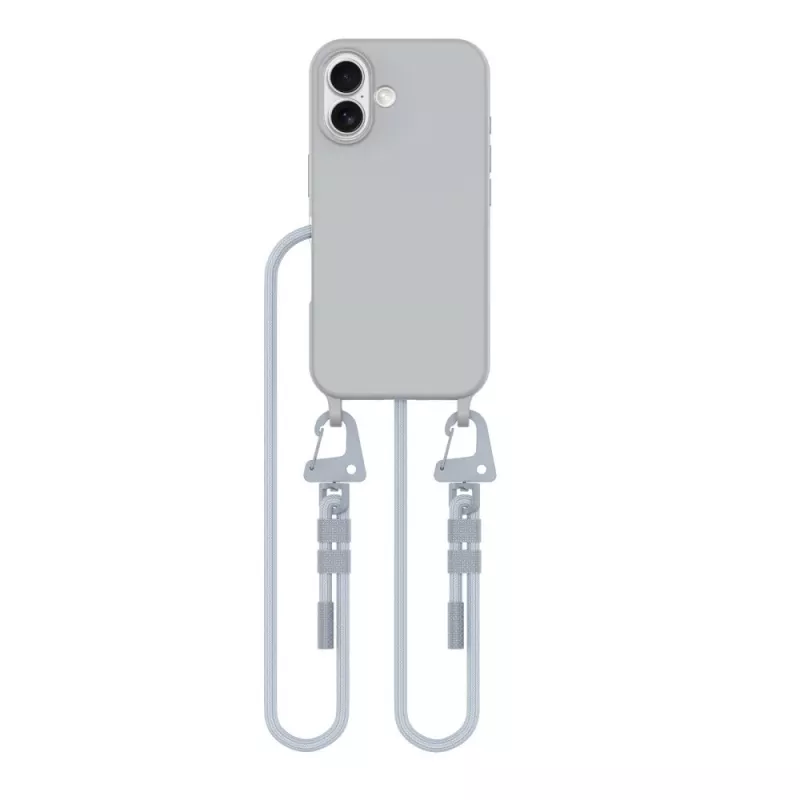 Custodia MagSafe Tech-Protect MagNecklace 26328-0 per Apple iPhone 16, grigia