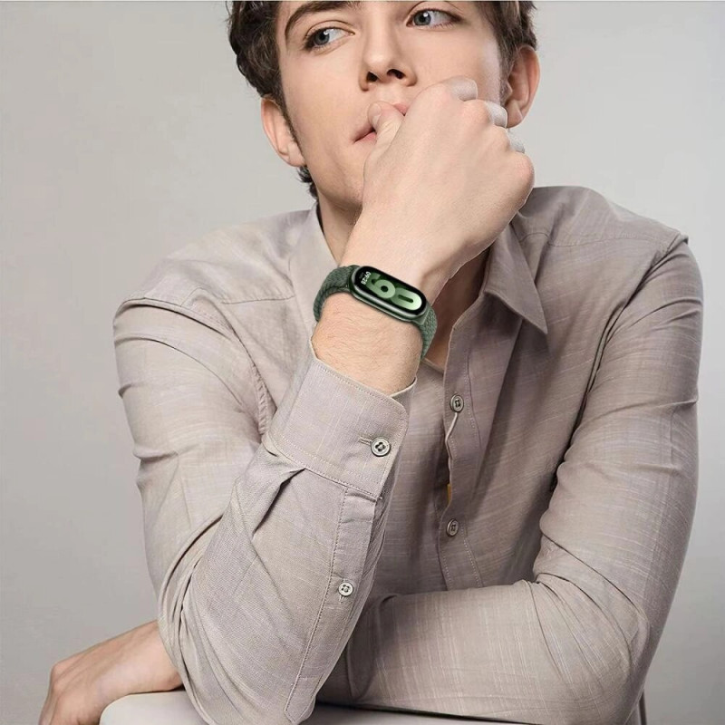Cinturino Tech-Protect Nylonmag per Xiaomi Smart Band 8 / 9 / NFC, nero