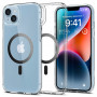 Custodia MagSafe Spigen Ultra Hybrid Mag (ACS04904) per Apple iPhone 14 Plus / 15 Plus, fibra di carbonio