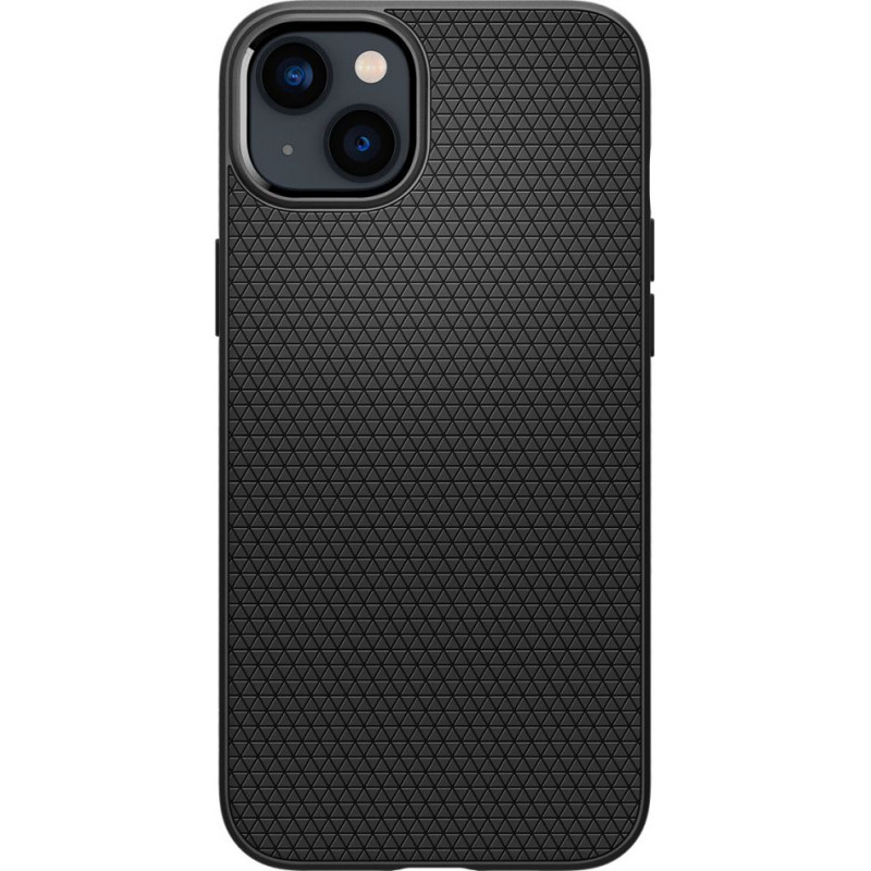 Custodia Spigen Liquid Air per Apple iPhone 14 Plus / 15 Plus, nero opaco