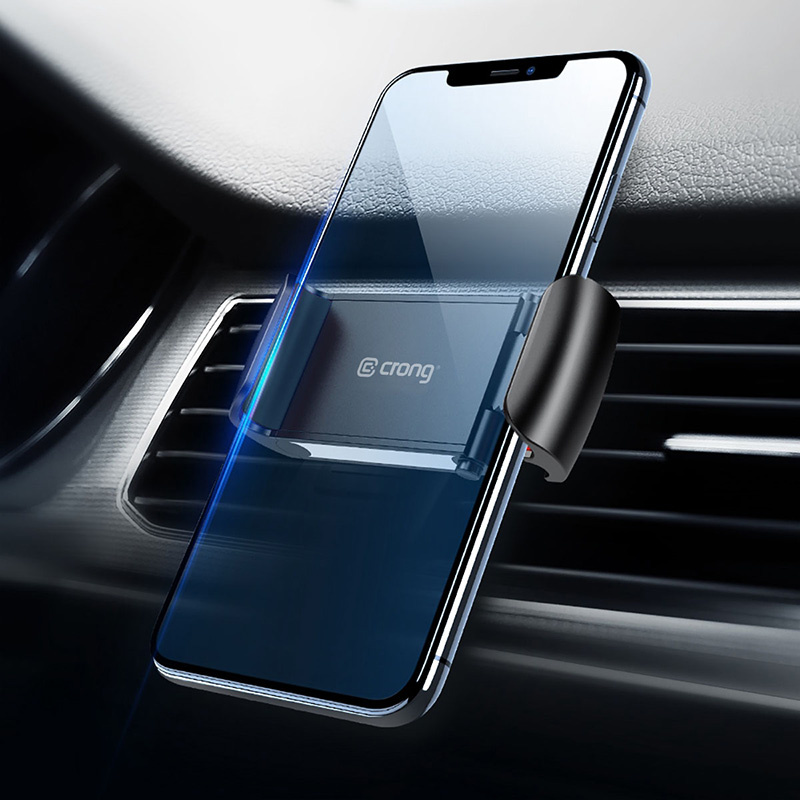 Supporto universale per auto Crong per telefoni da 4 - 6,5 pollici, nero