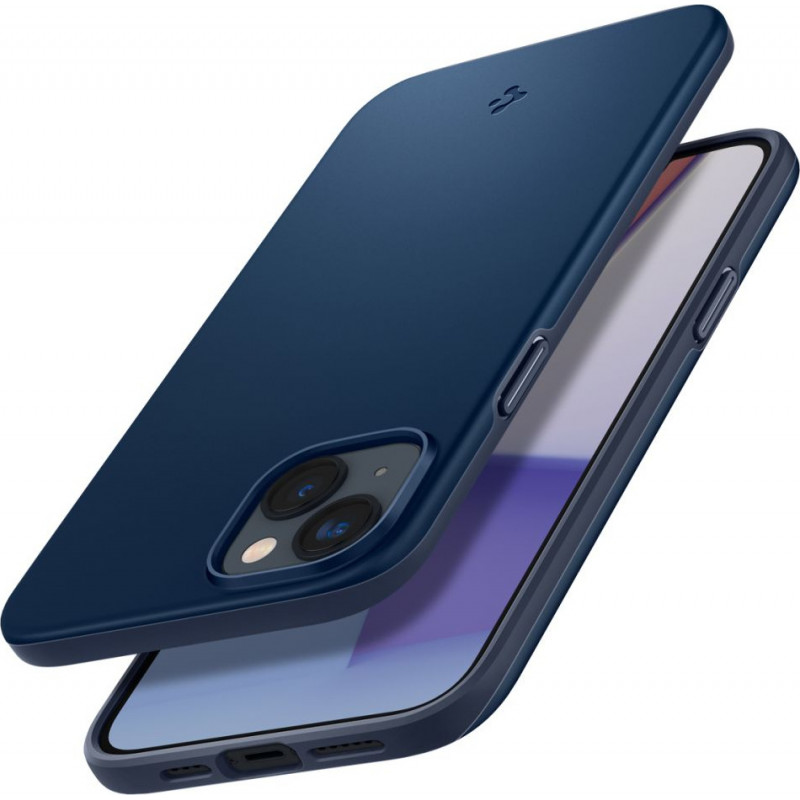 Custodia Spigen Thin Fit per Apple iPhone 14 Plus / 15 Plus, blu navy