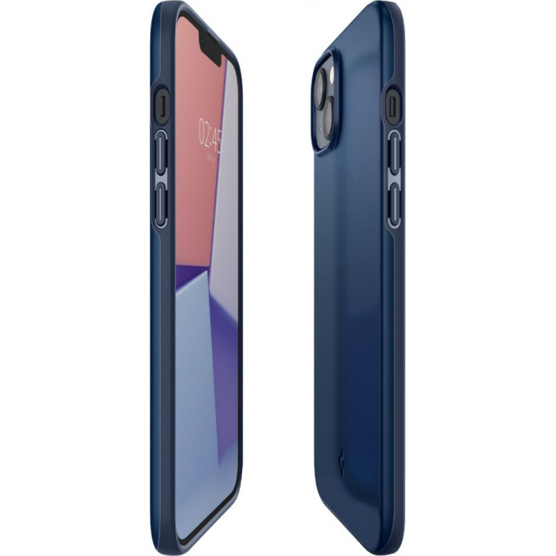 Custodia Spigen Thin Fit per Apple iPhone 14 Plus / 15 Plus, blu navy