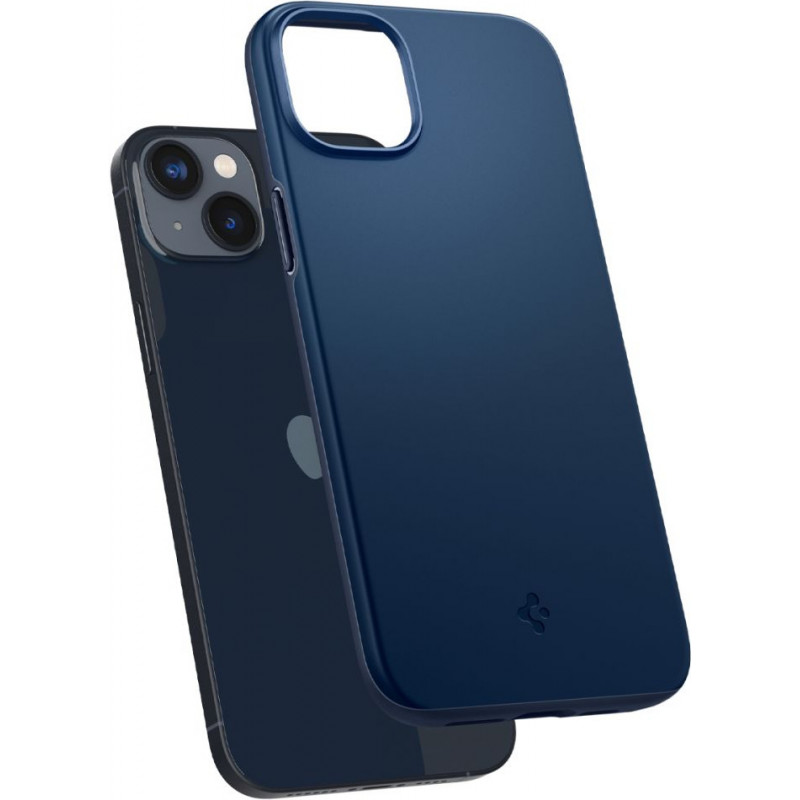 Custodia Spigen Thin Fit per Apple iPhone 14 Plus / 15 Plus, blu navy