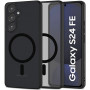 Custodia Tech-Protect Magmat MagSafe THP3460 per Samsung Galaxy S24 FE, nero opaco