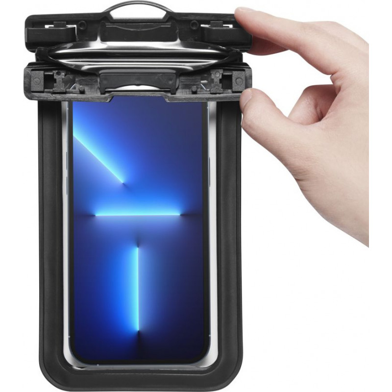 Custodia impermeabile universale Spigen A601 Aqua Shield (2 pz), nera