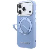 Custodia MagSafe Karl Lagerfeld Ring Stand 360 Saffiano Classic Logo per Apple iPhone 18 Pro / 17 Pro, azzurro (KF003175)