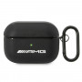 Custodia Mercedes-AMG AMAPSLWK per Apple AirPods Pro AMG Leather Big Logo, nera